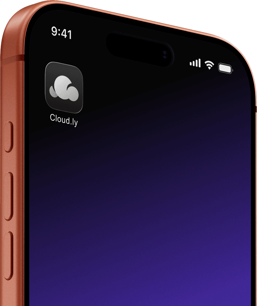 cloud.ly phone mockup